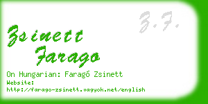 zsinett farago business card